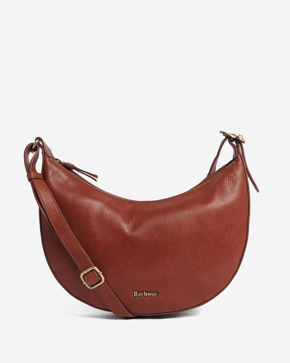 Laire Leather Half-Moon Bag