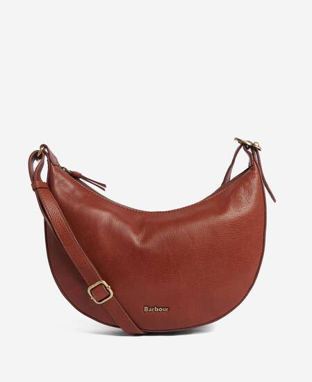 Laire Leather Half-Moon Bag 