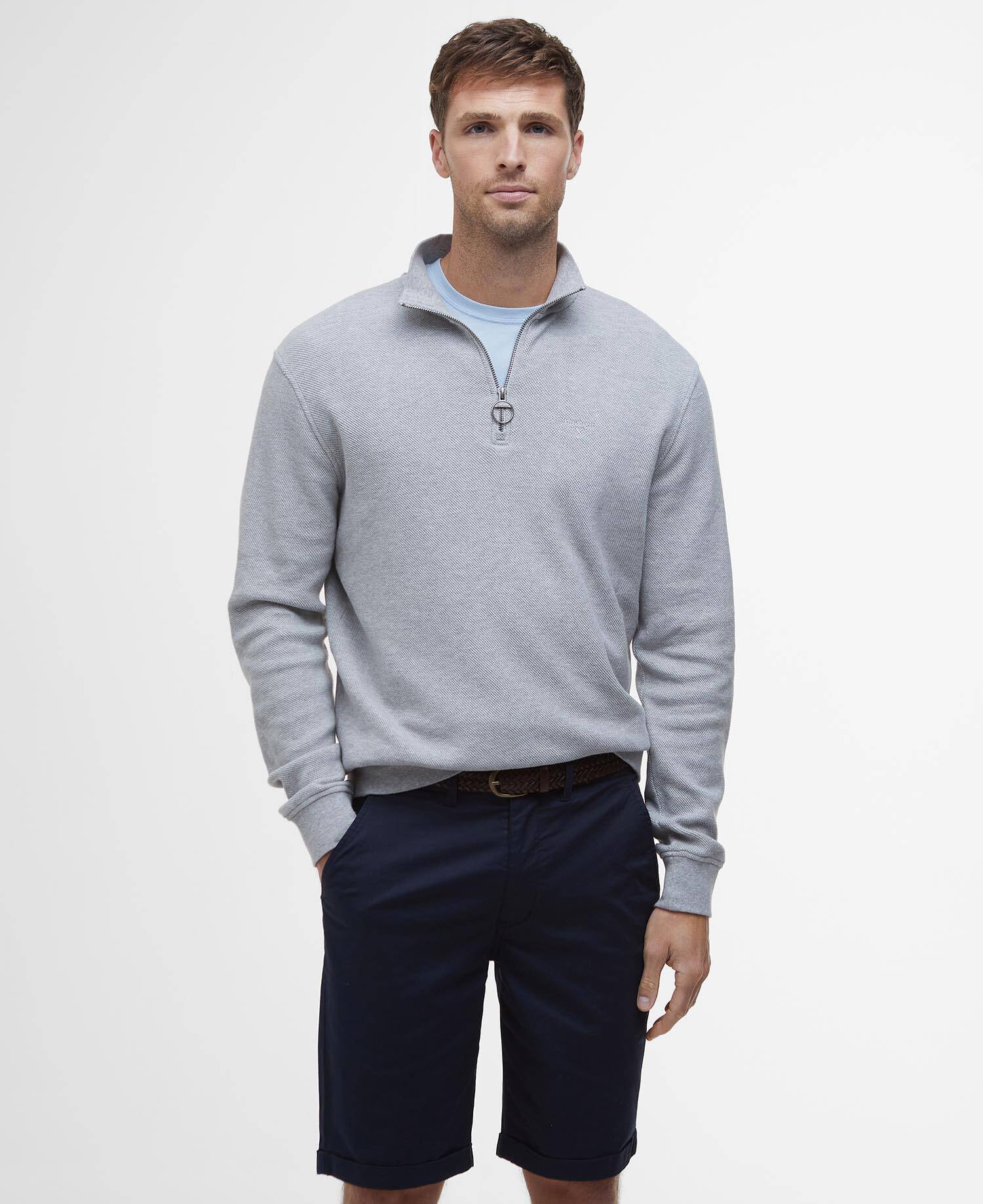 Sweatshirt Pique Interlock Half-Zip image number 0