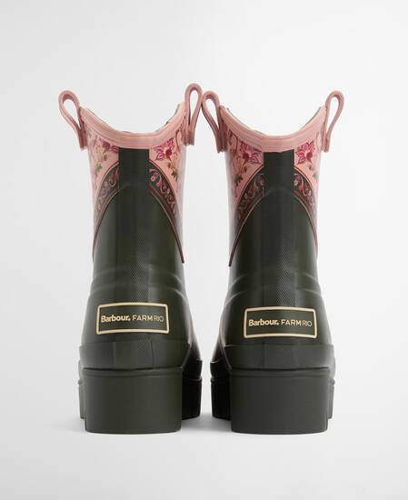 Barbour FARM Rio Thais Ankle Wellingtons Tropical  Print
