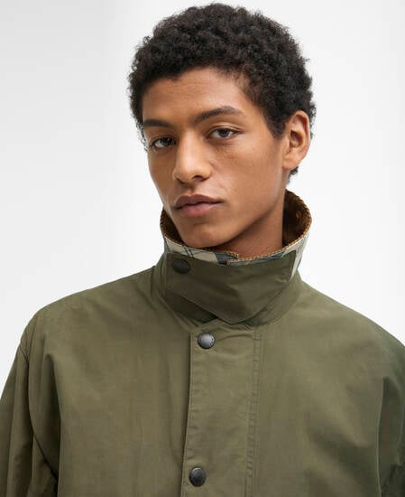 Icons Border Casual Jacket Ivy Green