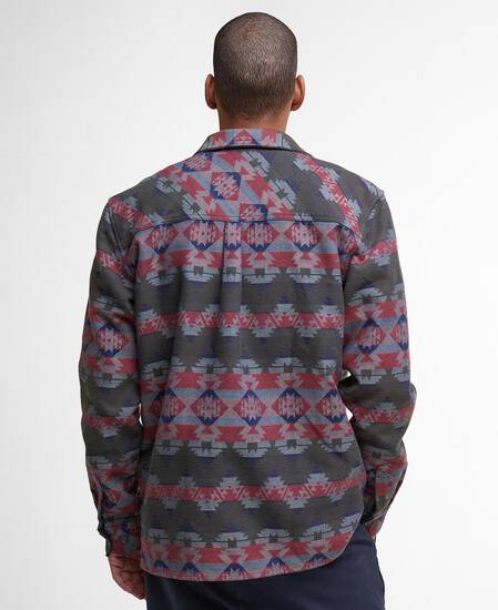 Greatend Relaxed Jacquard Shirt Olive