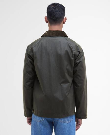 Bedale Short Waxed Jacket Fern