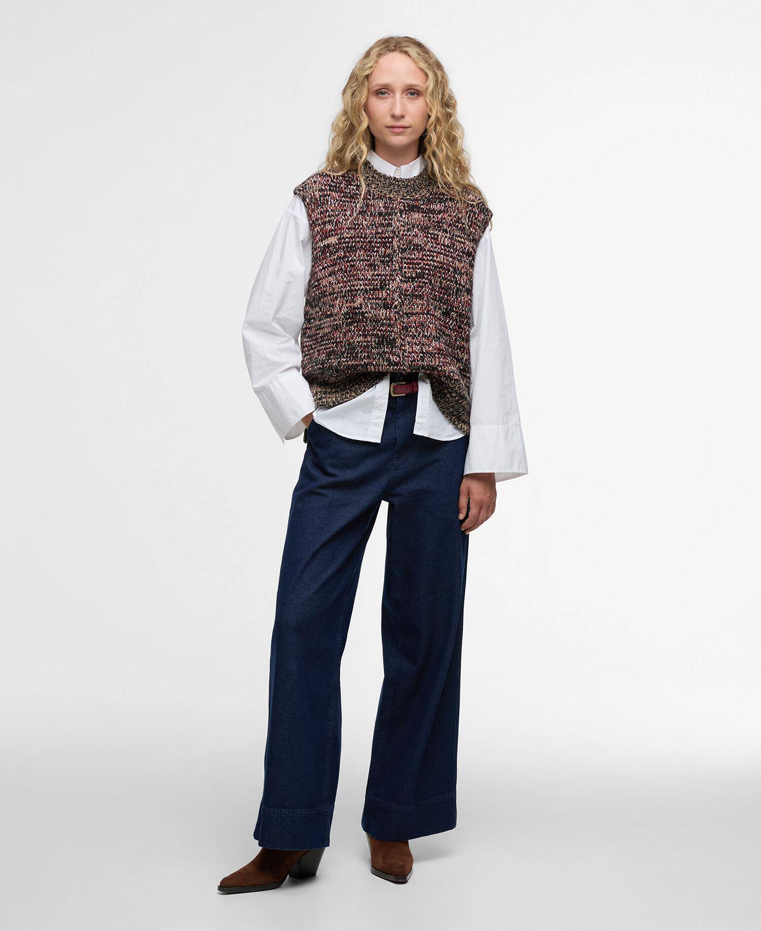 Alara Merino-Blend Knitted Vest Multi image number 1