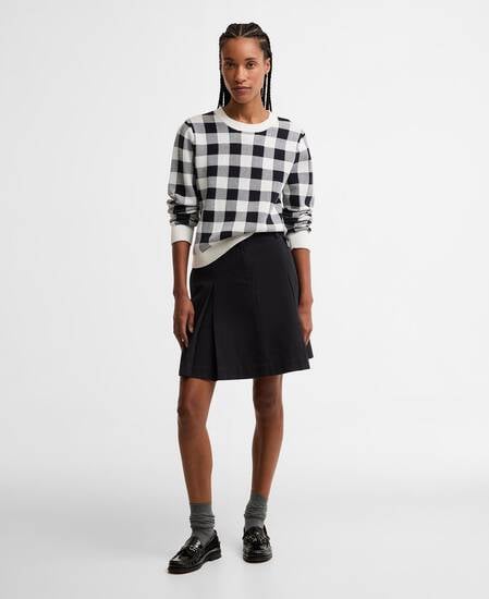 Aylesby Pleated Mini Skirt Dark Navy
