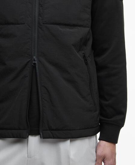 Ethan Quilted Sweatshirt Classic Black