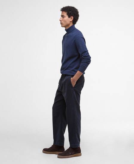 Hector Rollneck Jumper Navy Marl