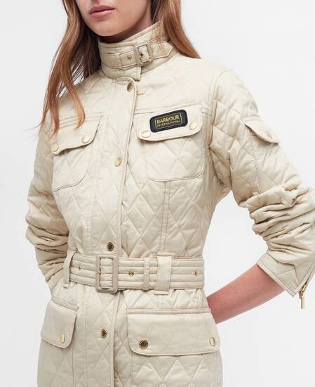 International Quilted Jacket Taupe-Pearl