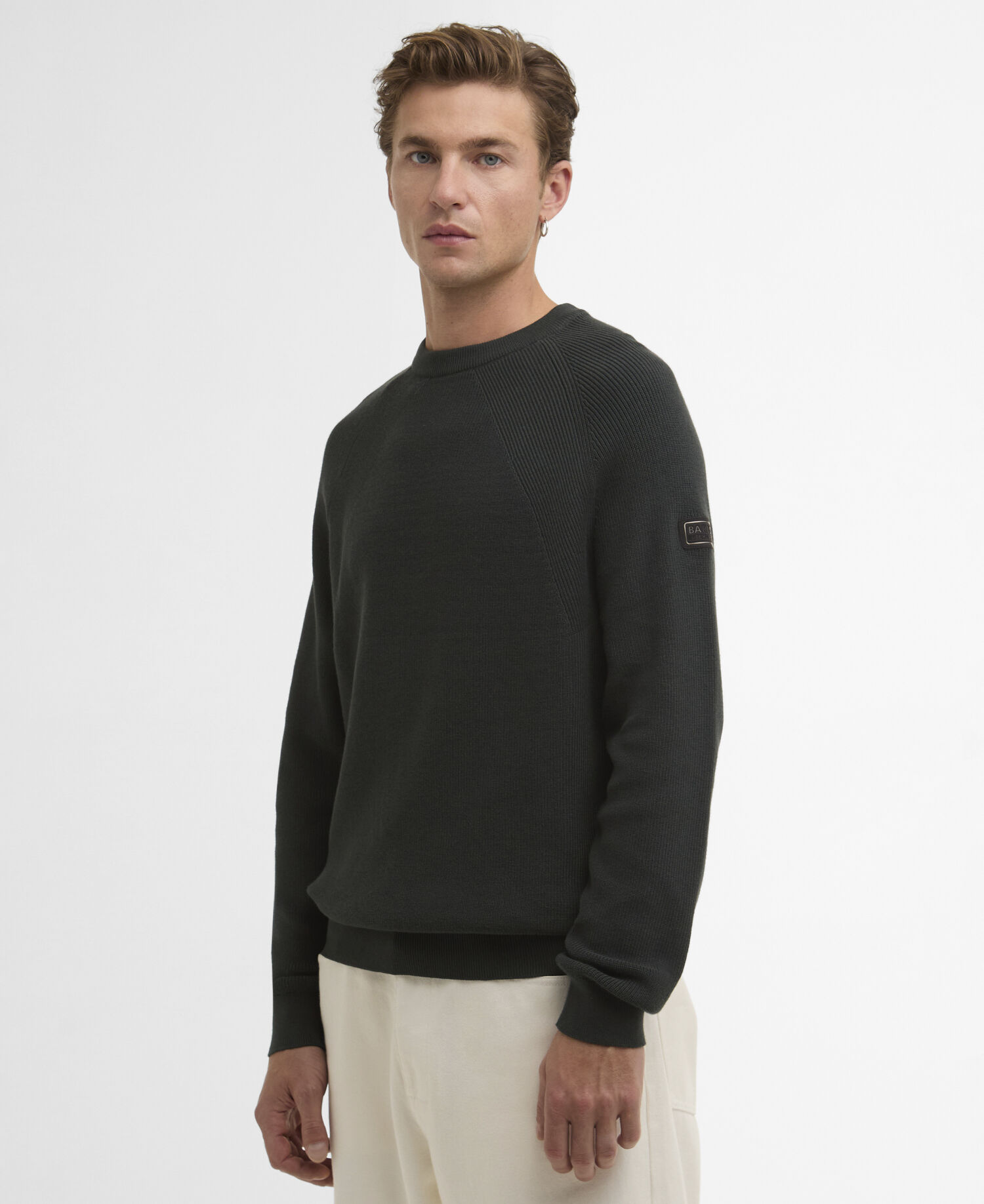 Monmouth Crew Neck Jumper Forest River