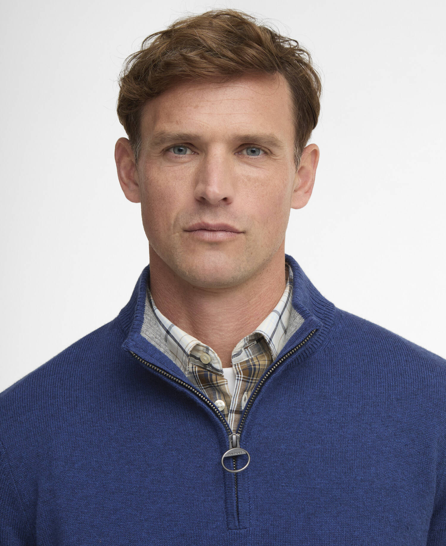 Kelson Quarter-Zip Jumper Blue image number 3