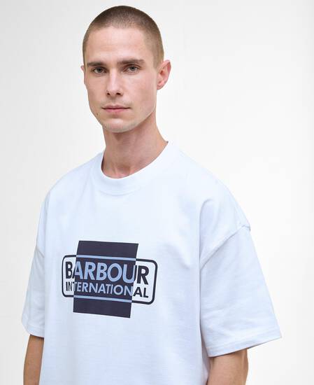 Divide Oversized Graphic T-Shirt White Divide Oversized Graphic T-Shirt White