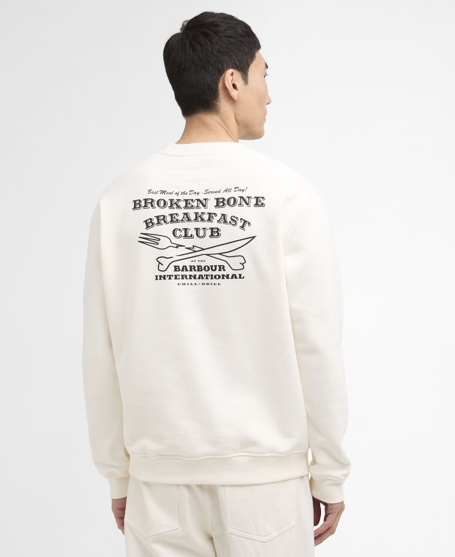 Staithes Graphic Sweatshirt Whisper White