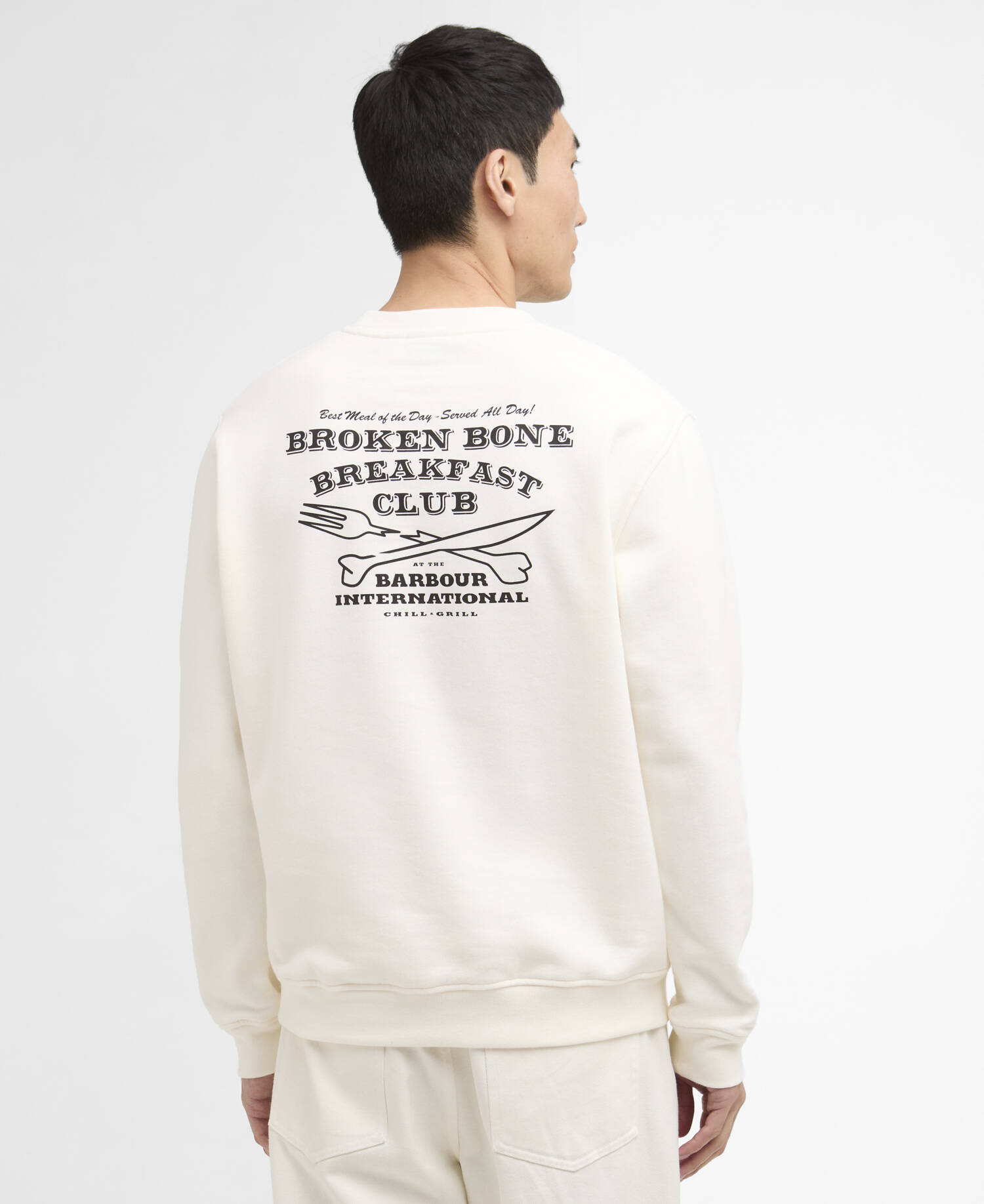 Staithes Graphic Sweatshirt Whisper White image number 2