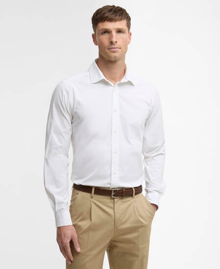 Westcroft Stretch Poplin Tailored Shirt White