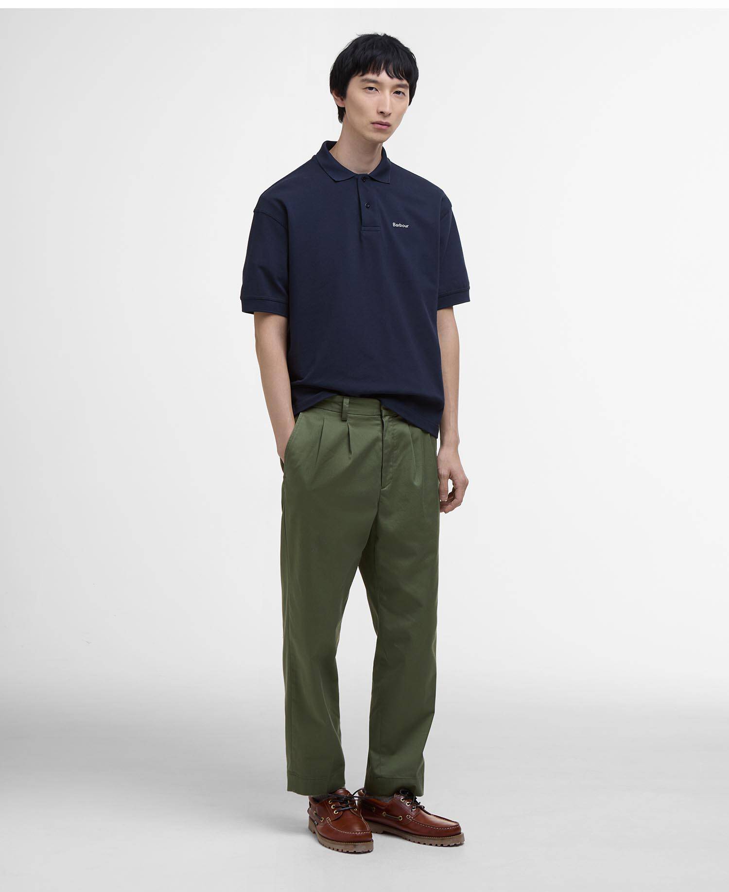 Hexham Oversized Polo Shirt Classic Navy image number 1