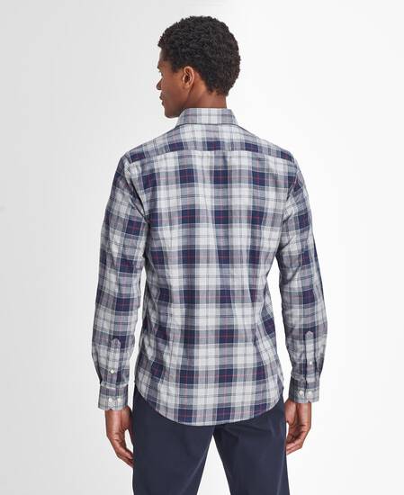 Wetheram Tailored Long-Sleeved Shirt Blue Granite