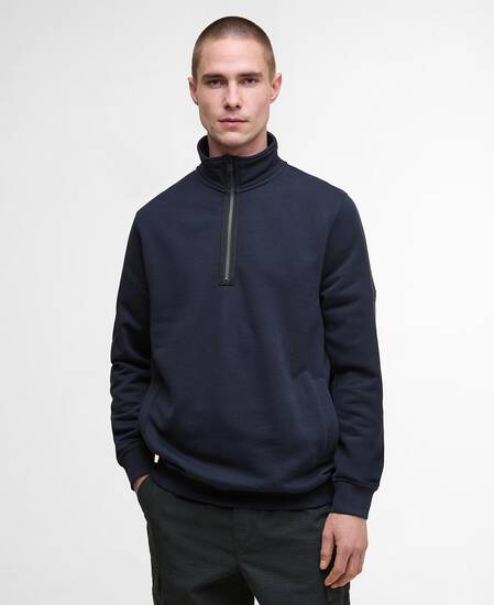 Outline Half-Zip Sweatshirt Dark Navy