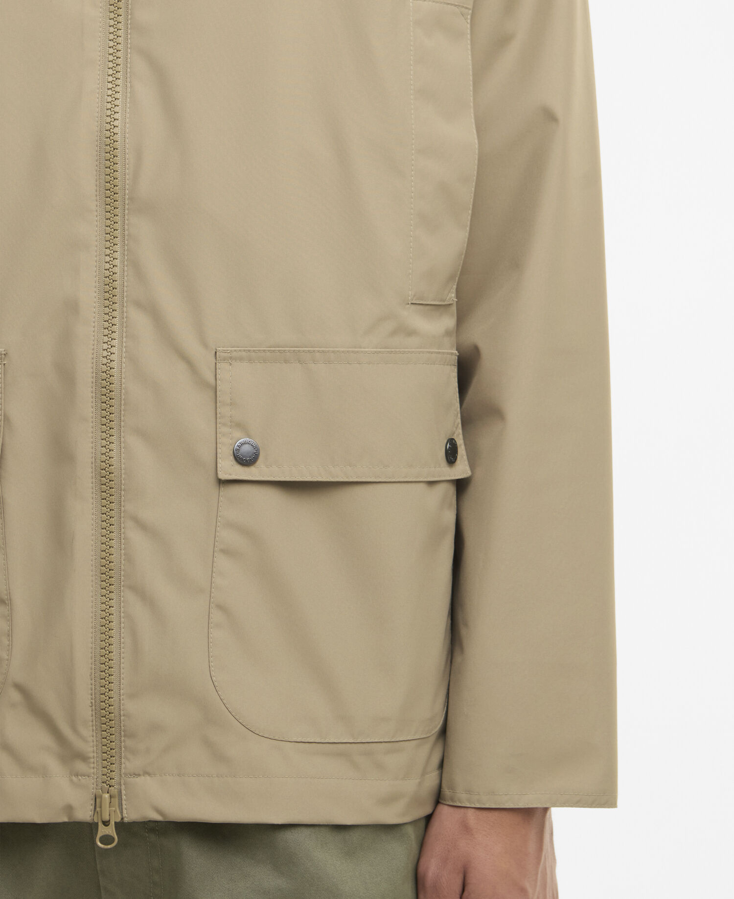 Jacke Hooded Domus Washed Stone
