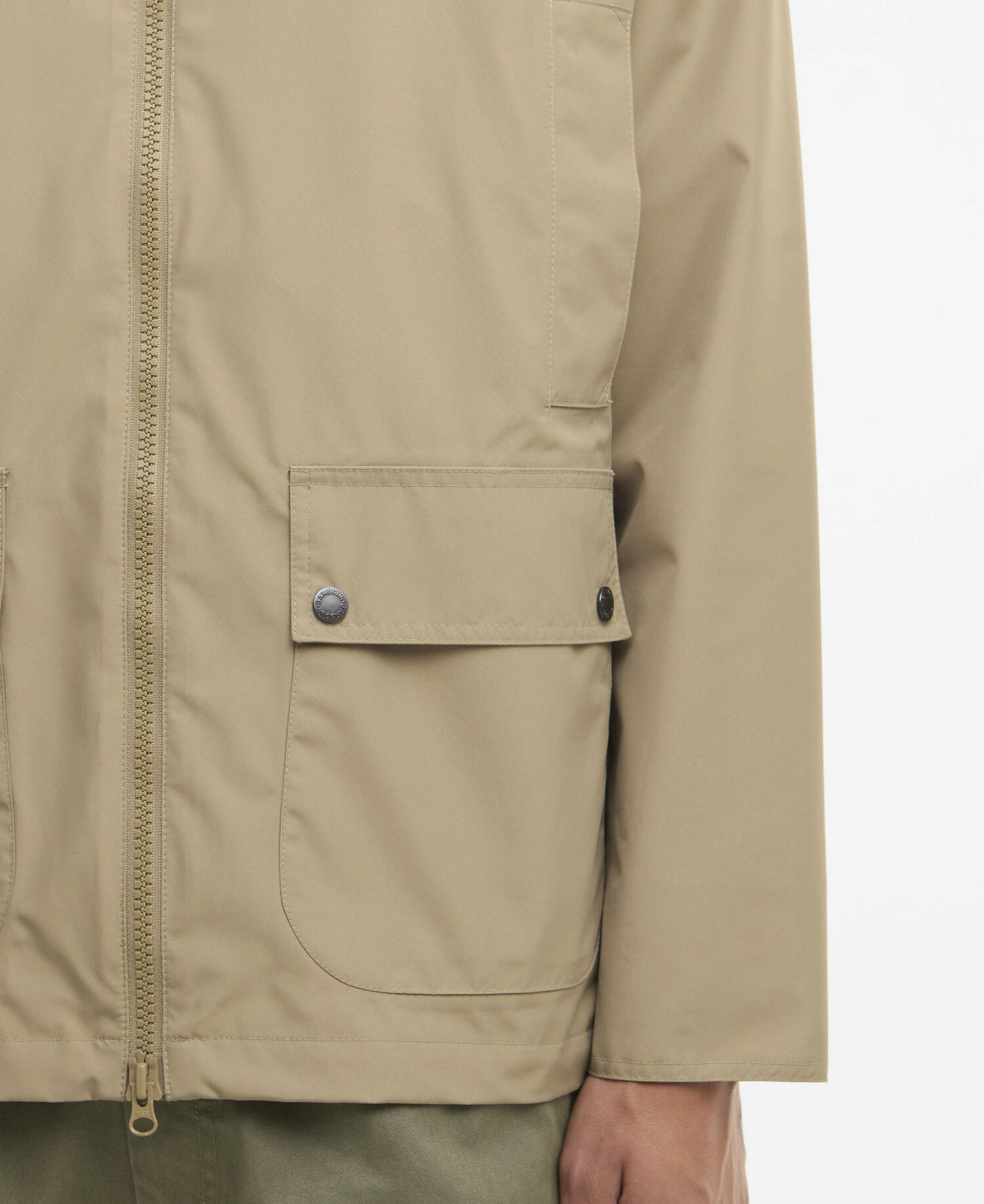 Jacke Hooded Domus Washed Stone image number 4
