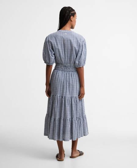 Ashwell Gingham Tiered Midi Dress Multi Gingham