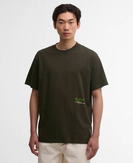 T-Shirt Terrain Oversized Graphic Archive Olive