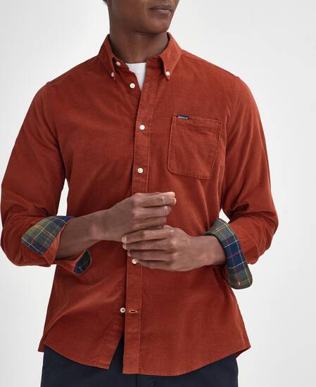 Ramsey Tailored Long-Sleeved Shirt Dark Ginger