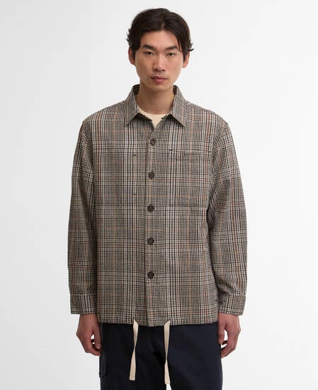 Fife Checked Overshirt Neutral