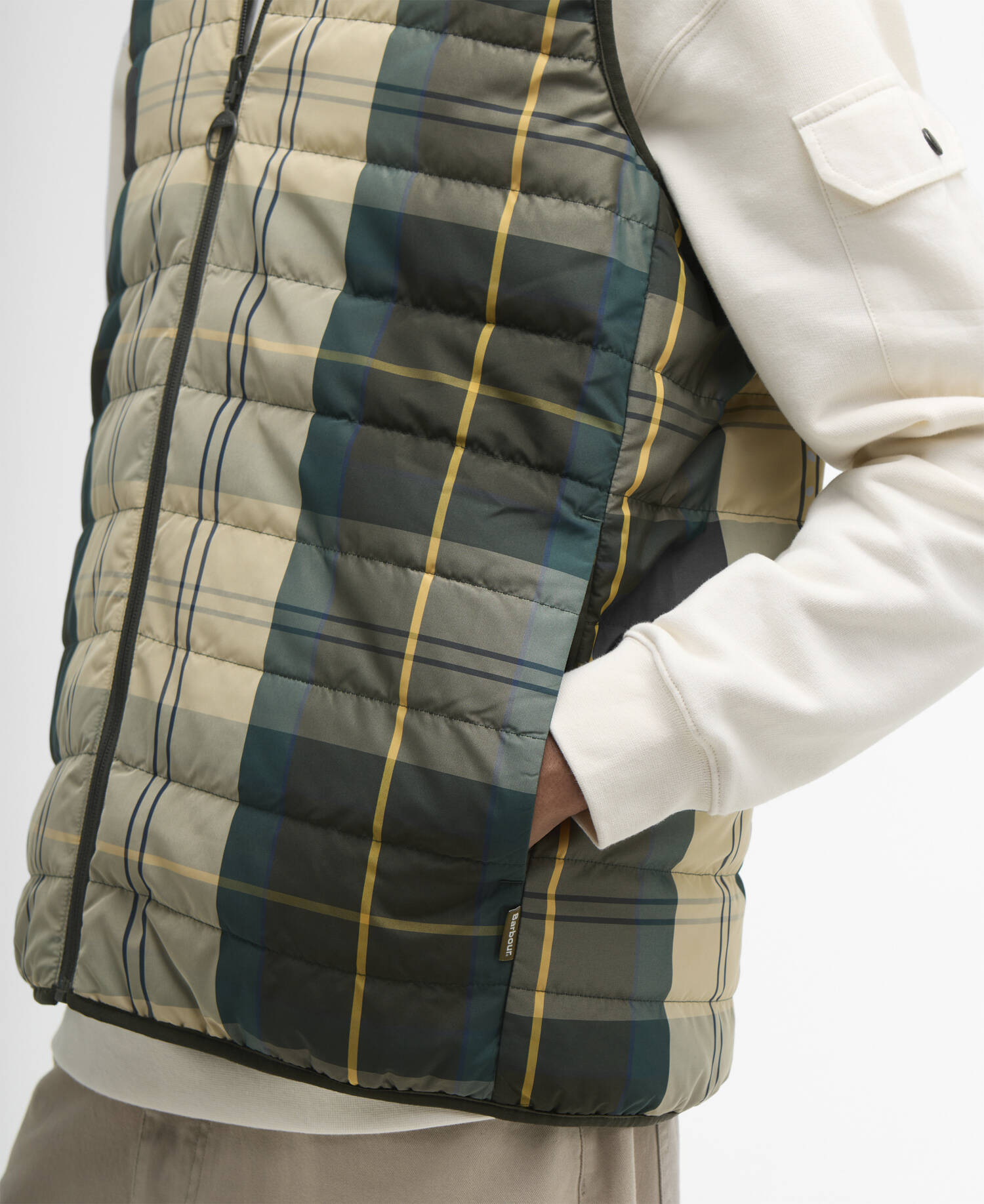 Reversible Tartan Puffer Gilet Ancient Tartan image number 3