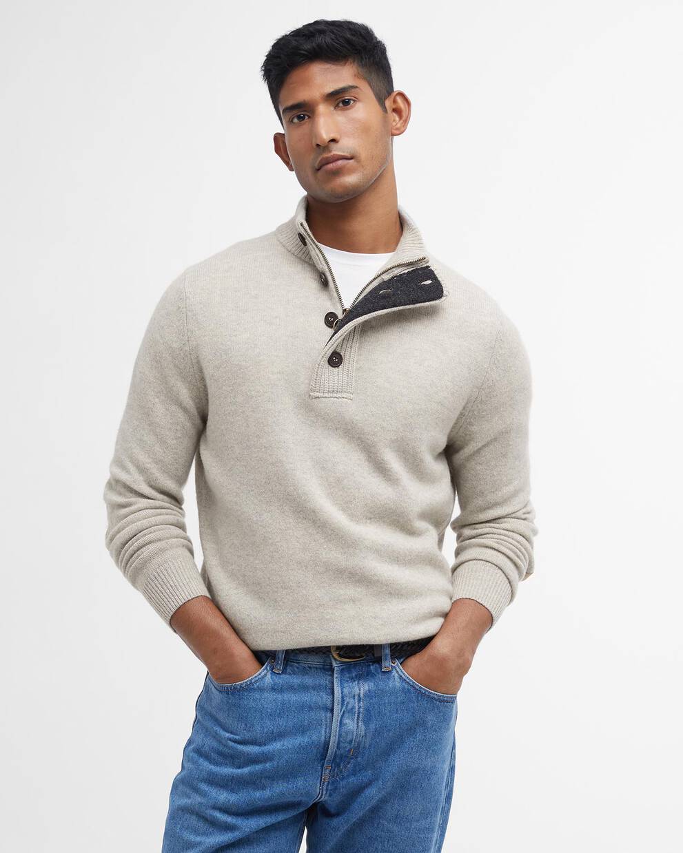 Essential Pullover Patch Half Zip