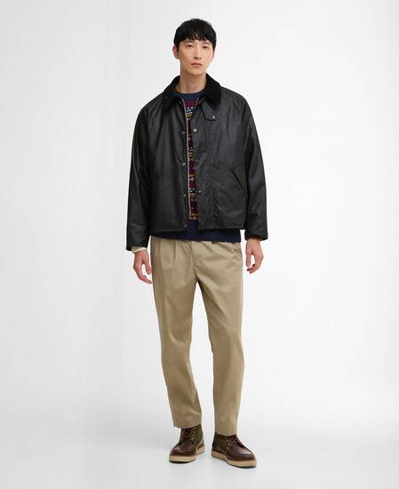 Transport Waxed Jacket Classic Black