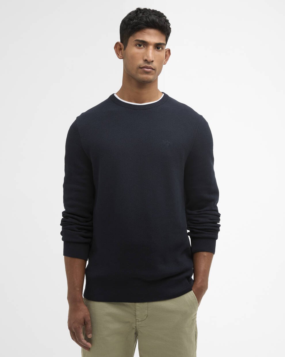 Essential Honeycomb Crew Neck Sweater