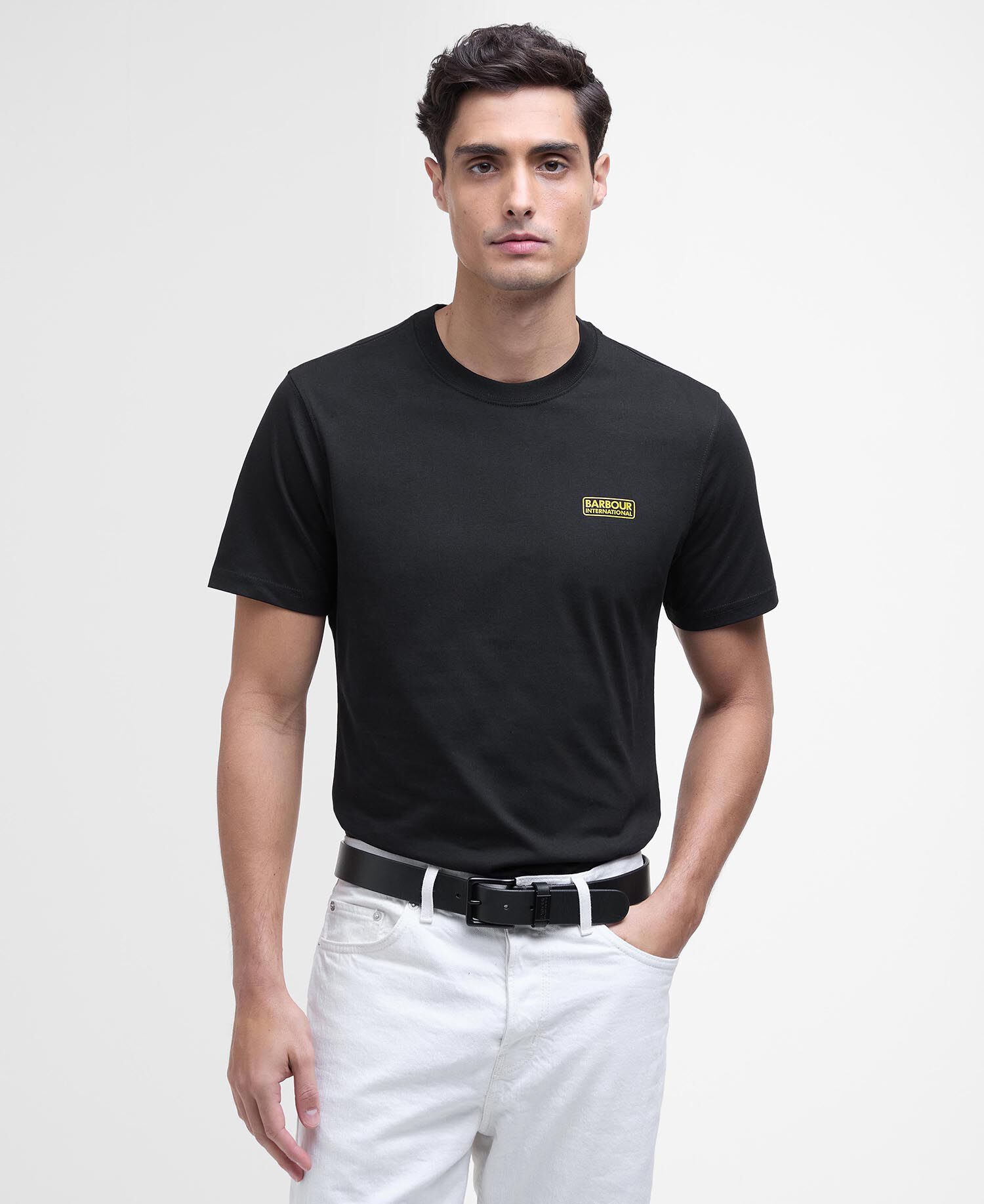 Small Logo T-Shirt Black-Yellow