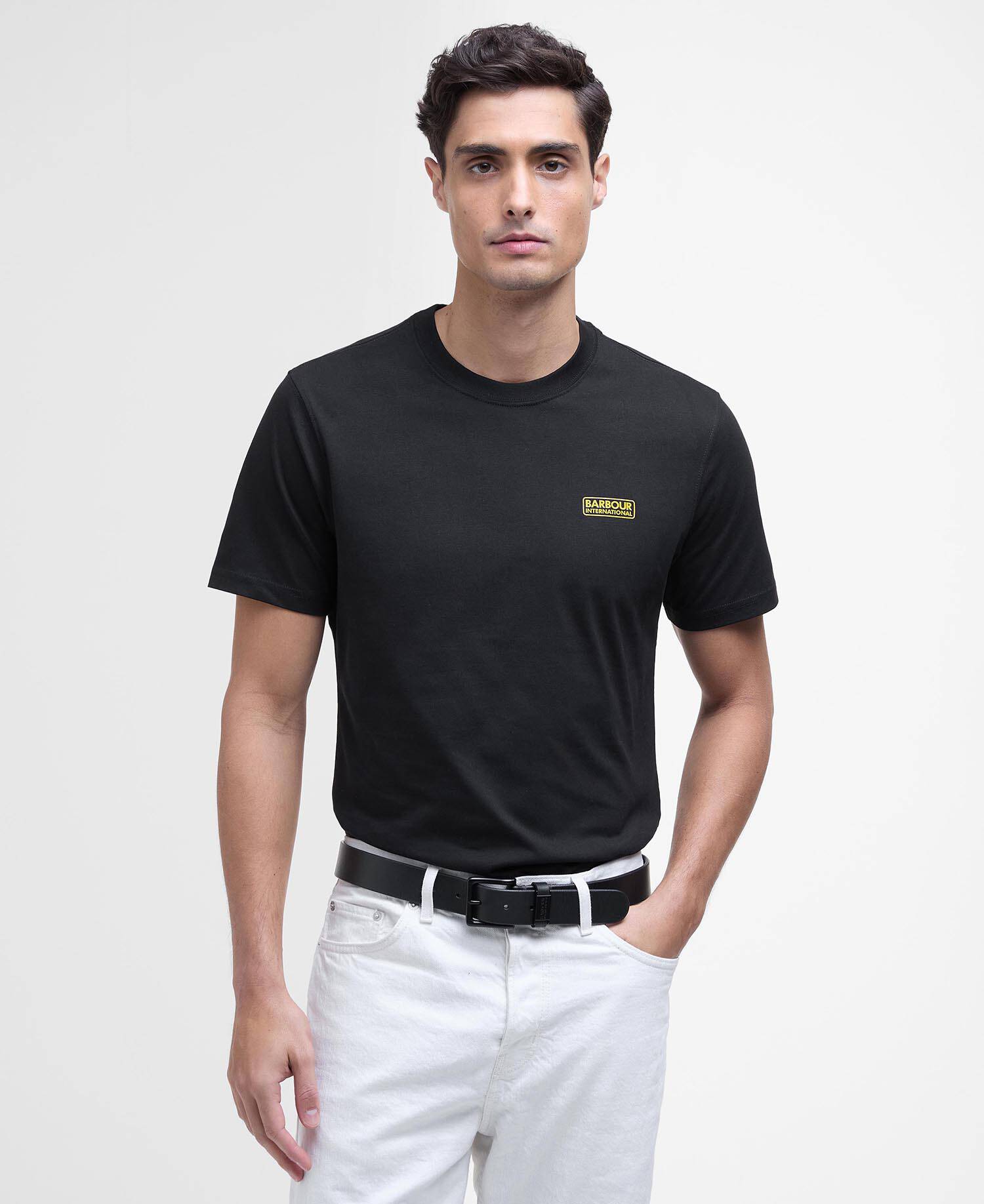Small Logo T-Shirt Black-Yellow image number 0