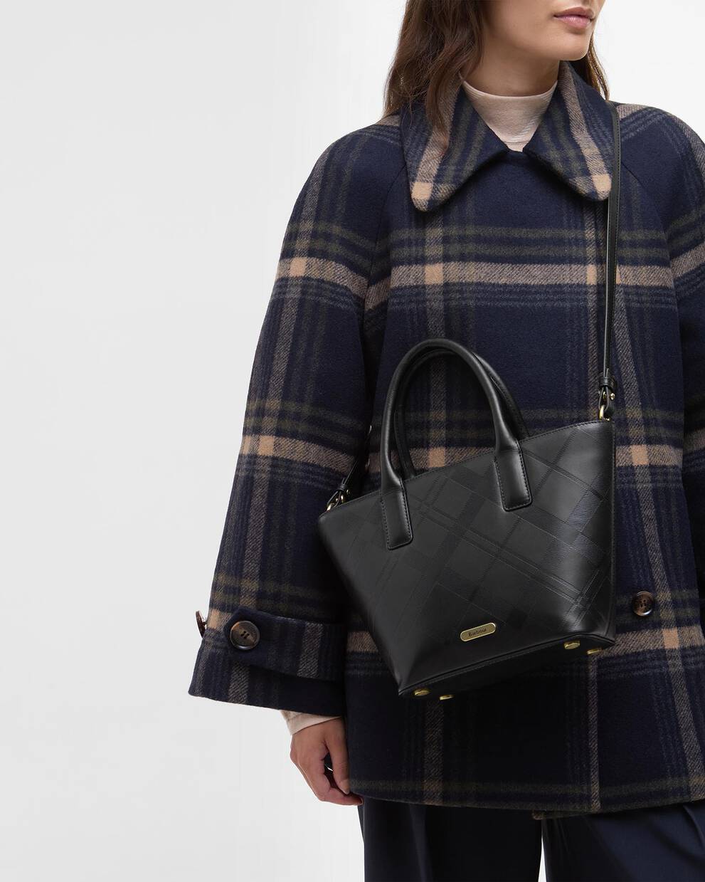 Birch Deboss Leather Tote Bag