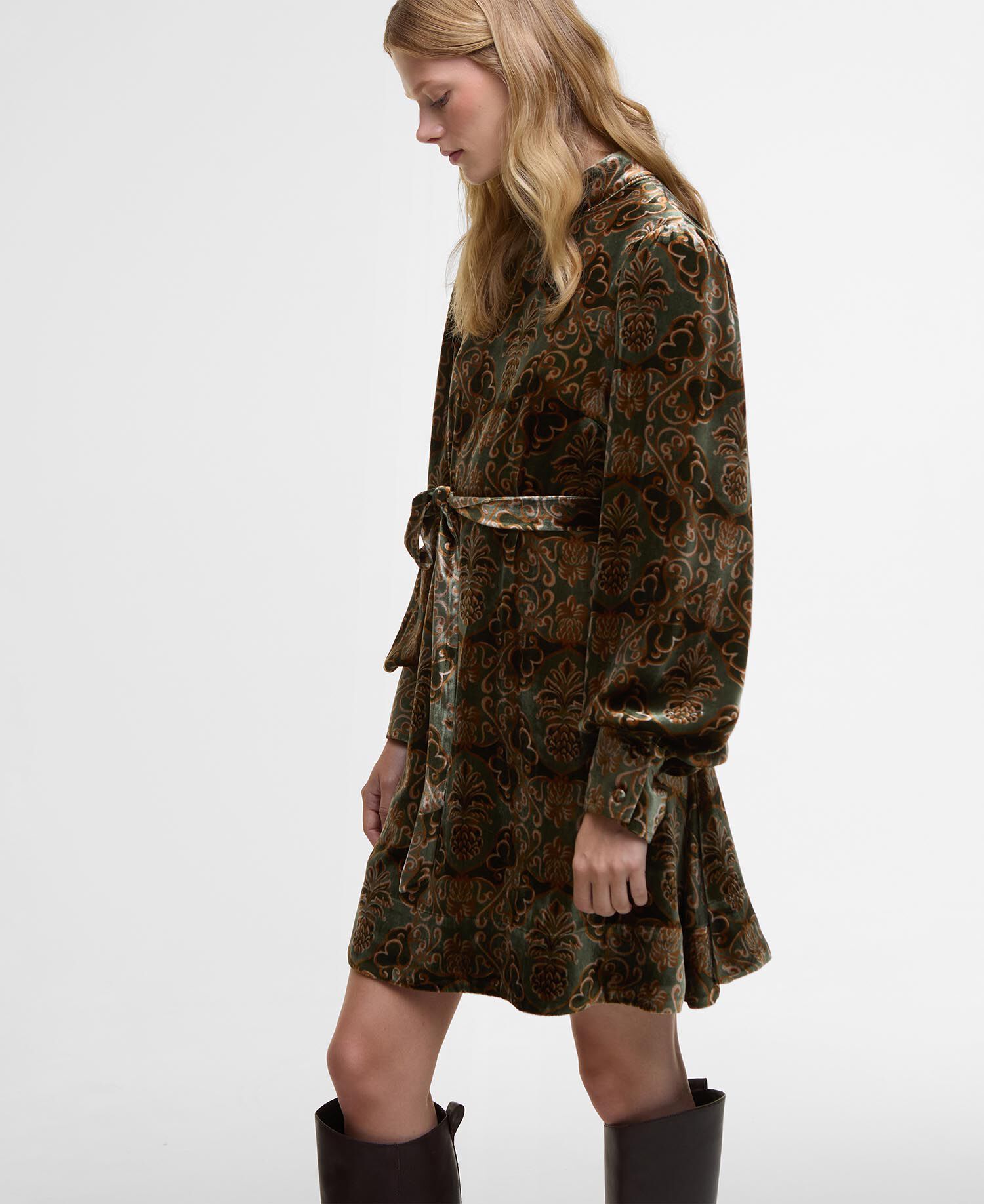 Barbour FARM Rio Ana Clara Mini Dress Pineapple Print