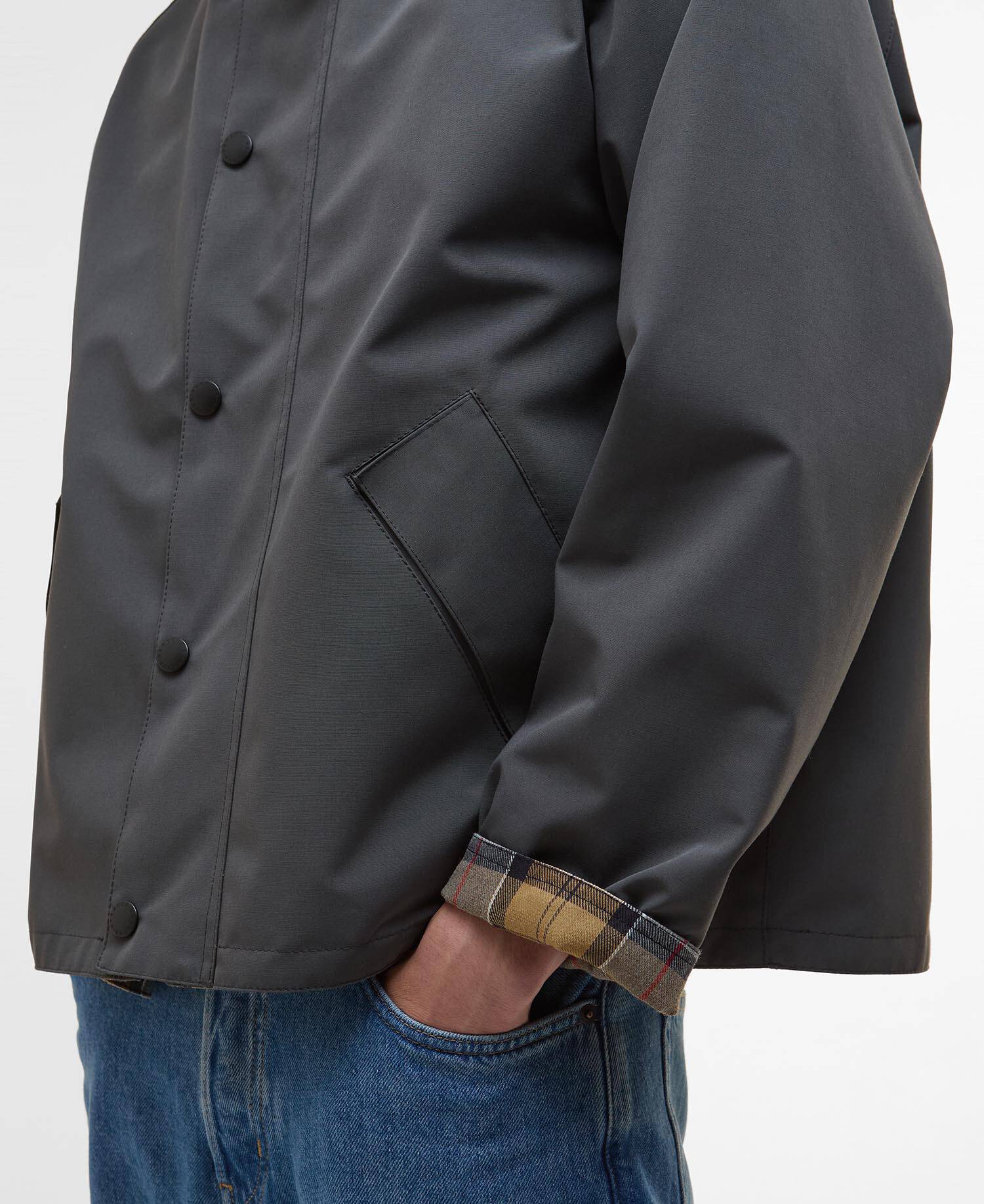 Oversized Reversible Transporter Jacket Asphalt Grey image number 4