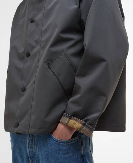 Oversized Reversible Transporter Jacket Asphalt Grey