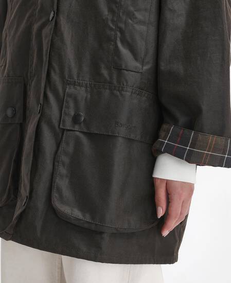 Women's Beaufort Waxed Jacket Olive-Classic