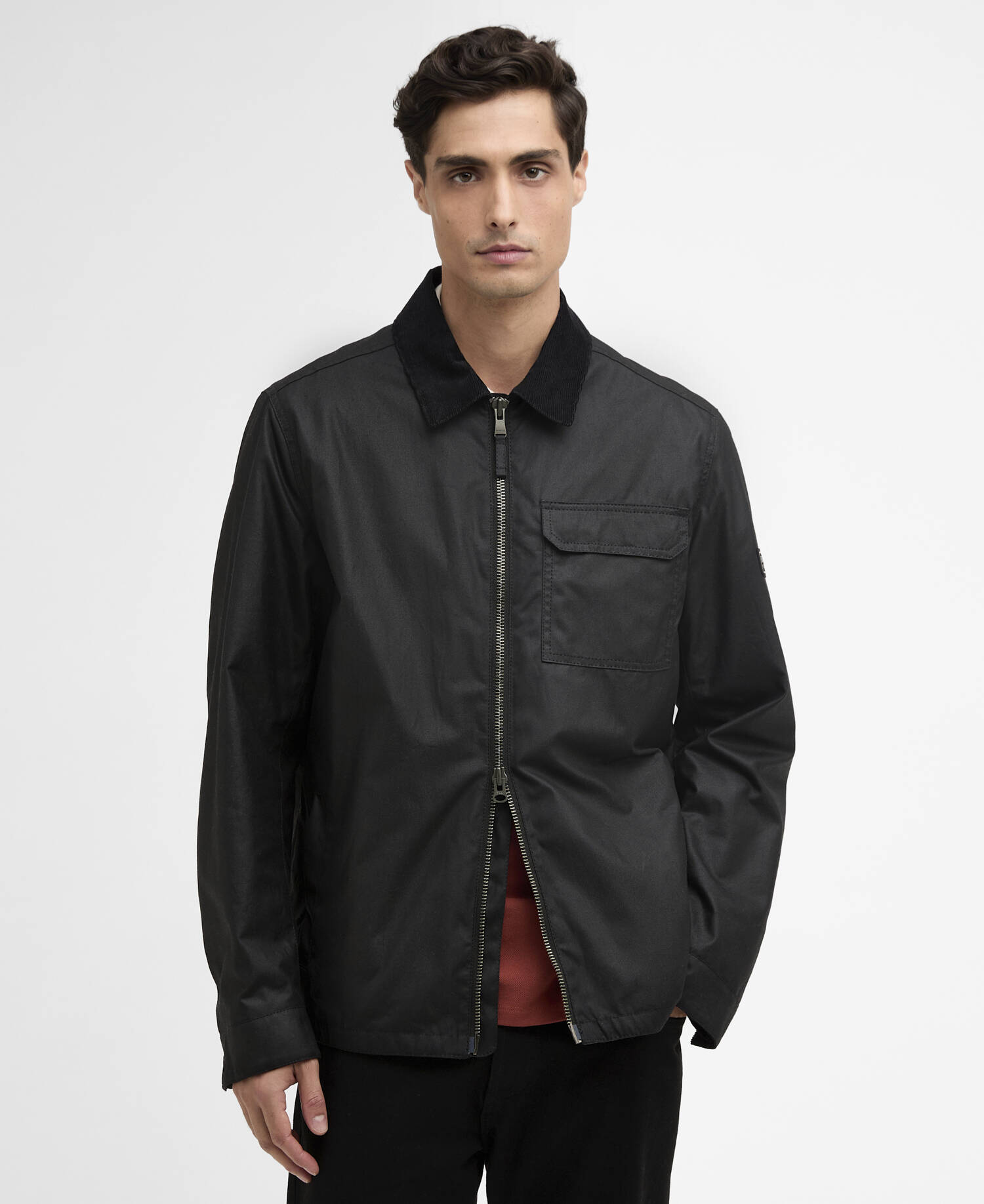 Maze Waxed Jacket Black image number 0