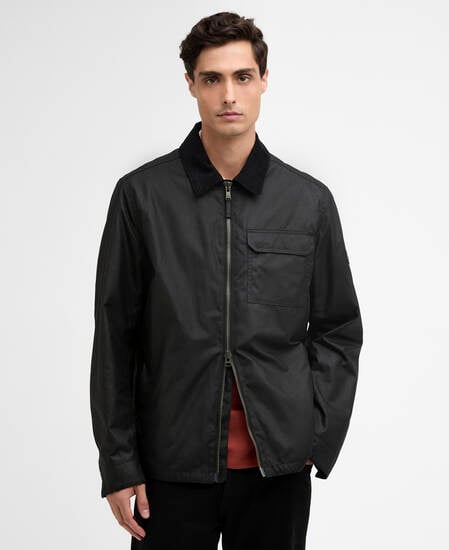 Maze Waxed Jacket Black