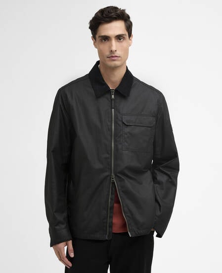 Maze Waxed Jacket Black