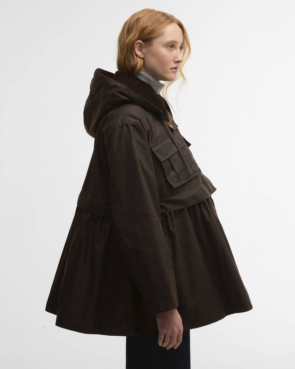 Barbour x GANNI Peplum Waxed Jacket