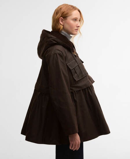 Giacca cerata con peplo Barbour x GANNI Rustic/Classic Tartan