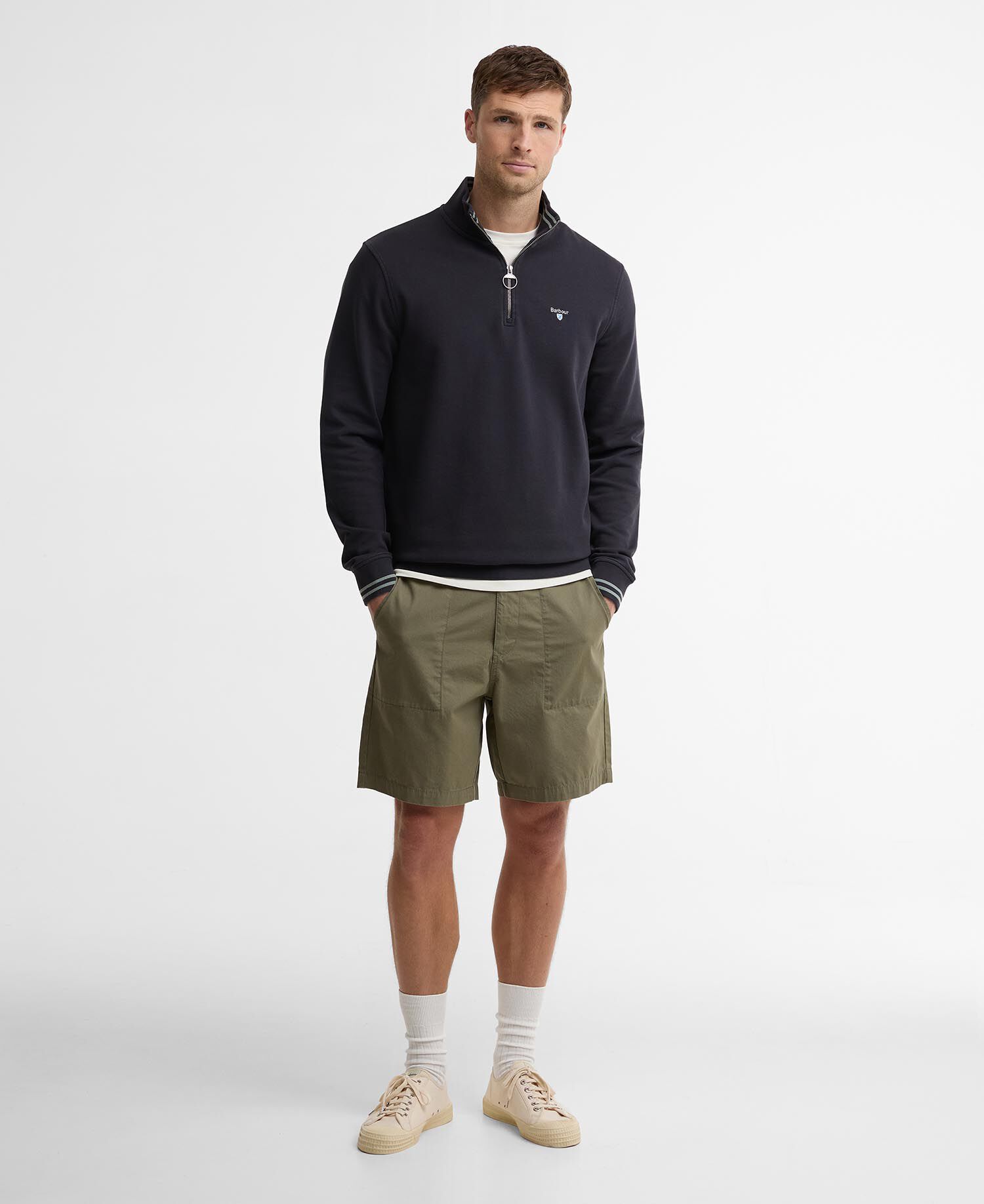Rosford Quarter-Zip Sweatshirt Dark Navy
