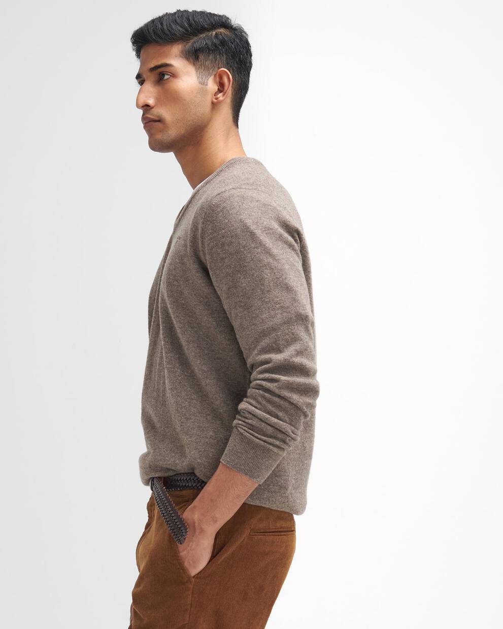 Stretch Cord Tailored Trousers