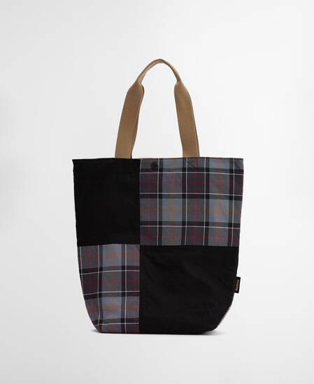 Tote Bag Transport Patchwork Black/Modern Tartan