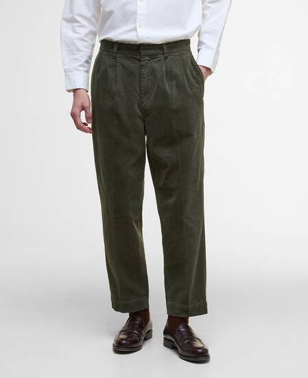 Pantaloni a coste sottili dalla vestibilità comoda Ted Sage