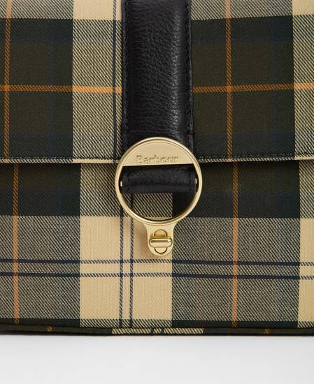 Borsa a tracolla con motivo tartan Rosa Ancient Tartan