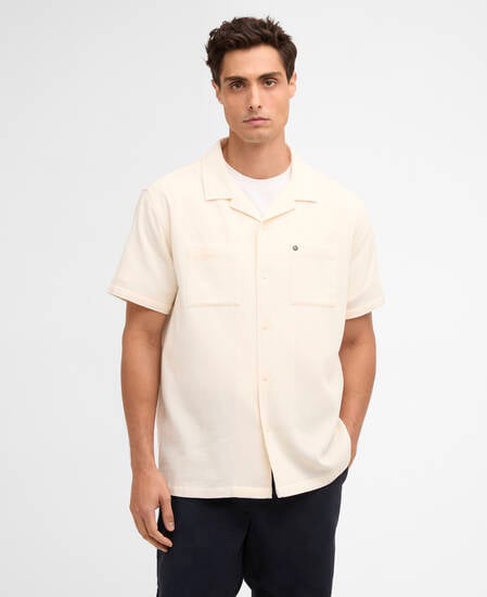 Kurzarmhemd Wayback Waffle Whisper White