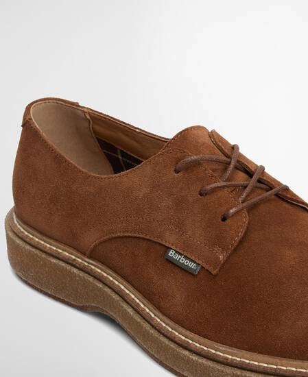 Harefield Derby Shoe Toffee Suede